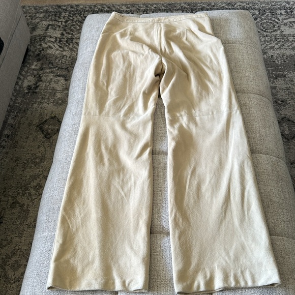 CARLISLE SUEDE ,CREAM, SOFT, FULLY LINED PANTS, SIZE 4 - Picture 9 of 14